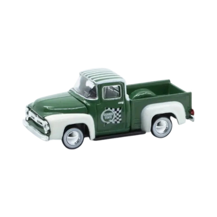 1956 Ford F-100 Truck – Green/White (Silver Chrome Rims & Details)