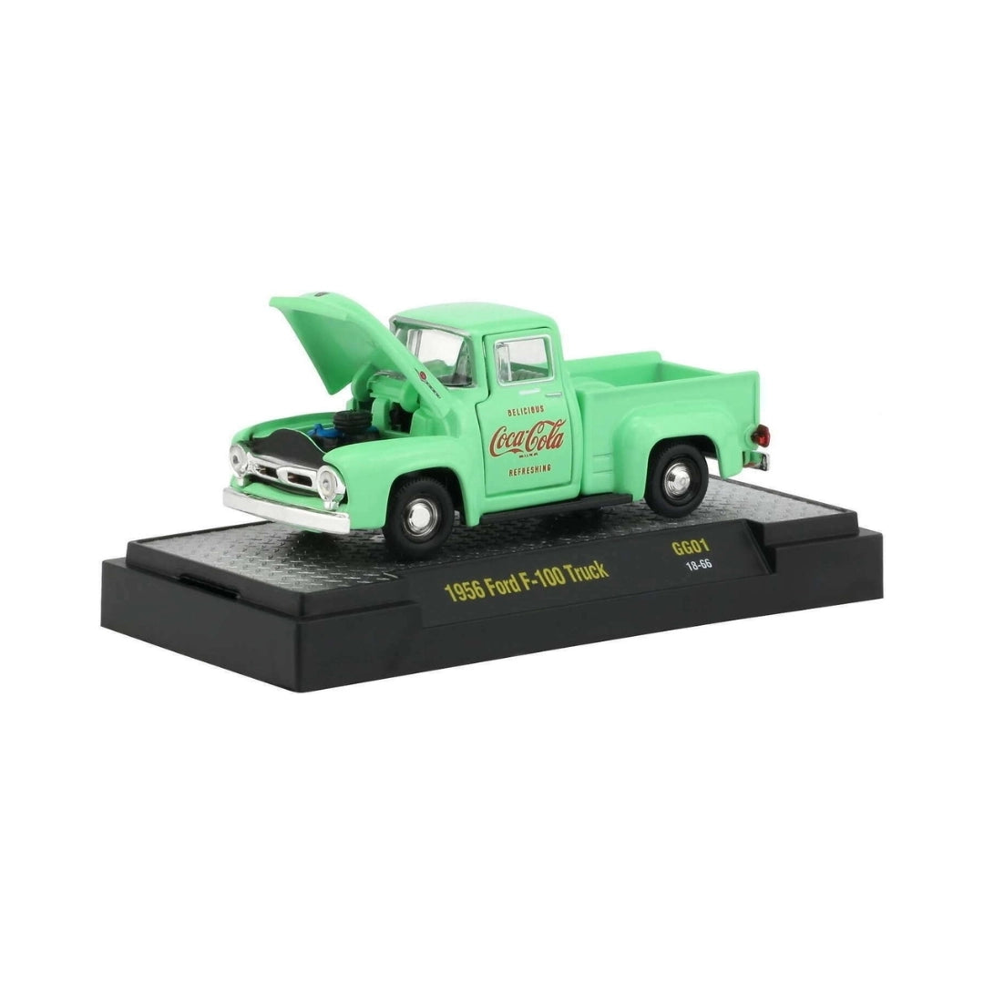 1956 Ford F-100 Truck – Green (Coca-Cola Livery, Opening Hood)