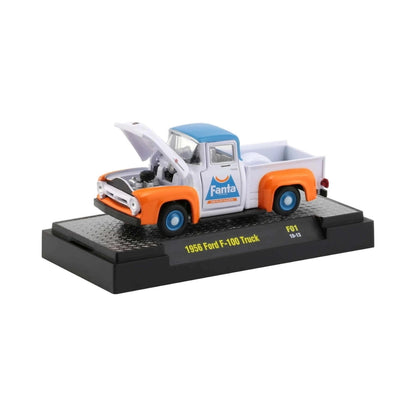 1956 Ford F-100 Truck – Orange/White (Fanta Livery, Opening Hood)