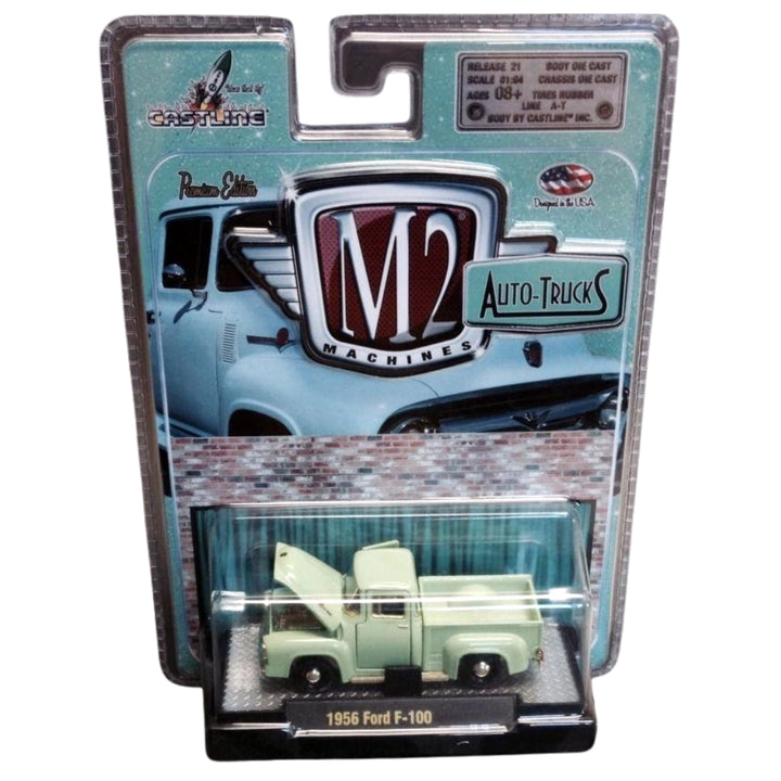 1956 Ford F-100 – Lime Green (Auto-Trucks, Clamshell Blister)