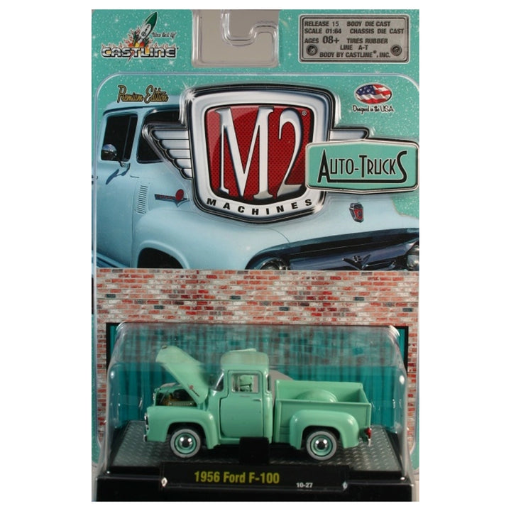 1956 Ford F-100 – Mint Green (Auto-Trucks, Clamshell Blister)