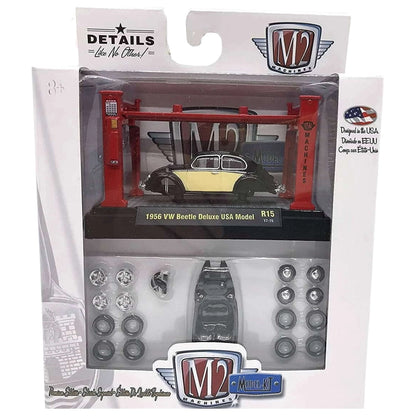 1956 VW Beetle Deluxe USA Model - Cream / Black (Model-Kit Release 15)