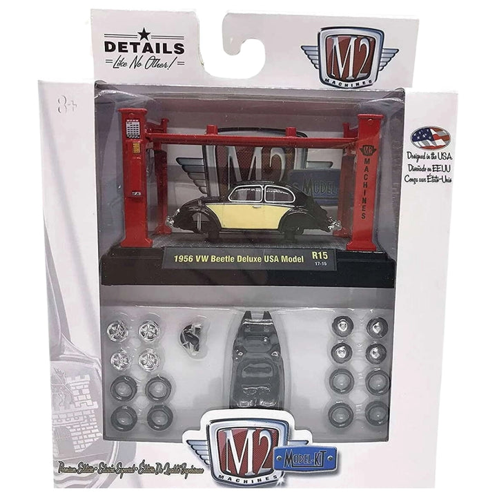 1956 VW Beetle Deluxe USA Model - Cream / Black (Model-Kit Release 15)