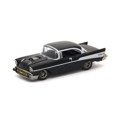 1957 Chevrolet Bel Air - Black (Chase, Bootlegger Outlaw, Auto-Haulers Release 26)