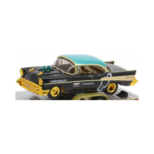 1957 Chevrolet Bel Air - Black & Teal (Gold Chrome, Chase, Auto-Haulers Release 67)