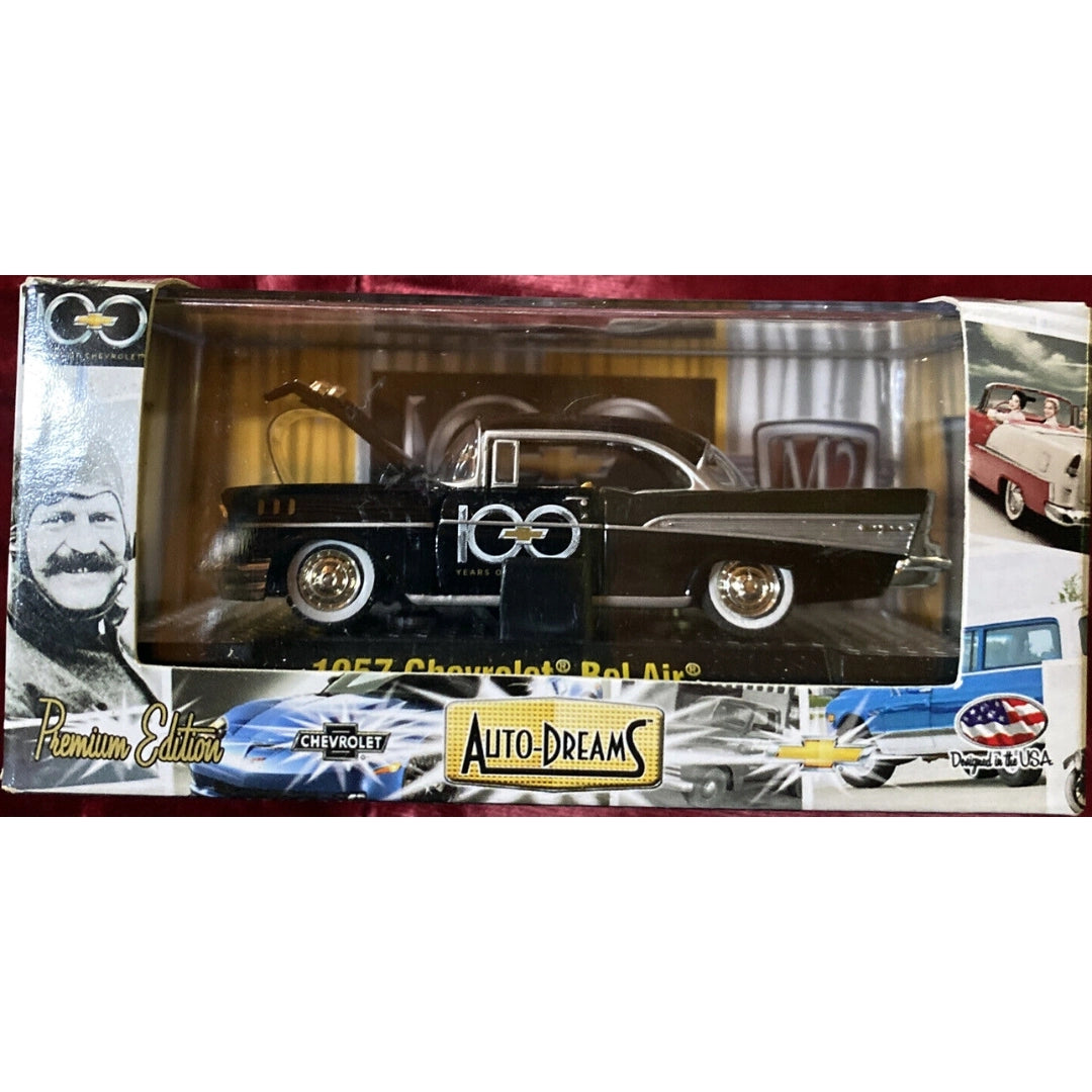 1957 Chevrolet Bel Air - Black & White “100 Years of Chevrolet” (Box Packaging)