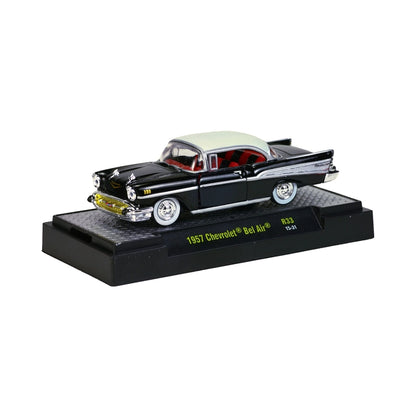 1957 Chevrolet Bel Air - Black & White (Clamshell Blister Packaging)