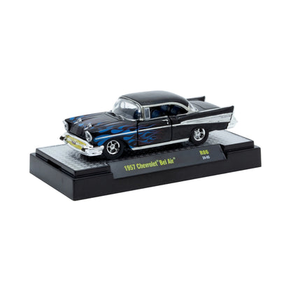 1957 Chevrolet Bel Air - Black with Blue Flames