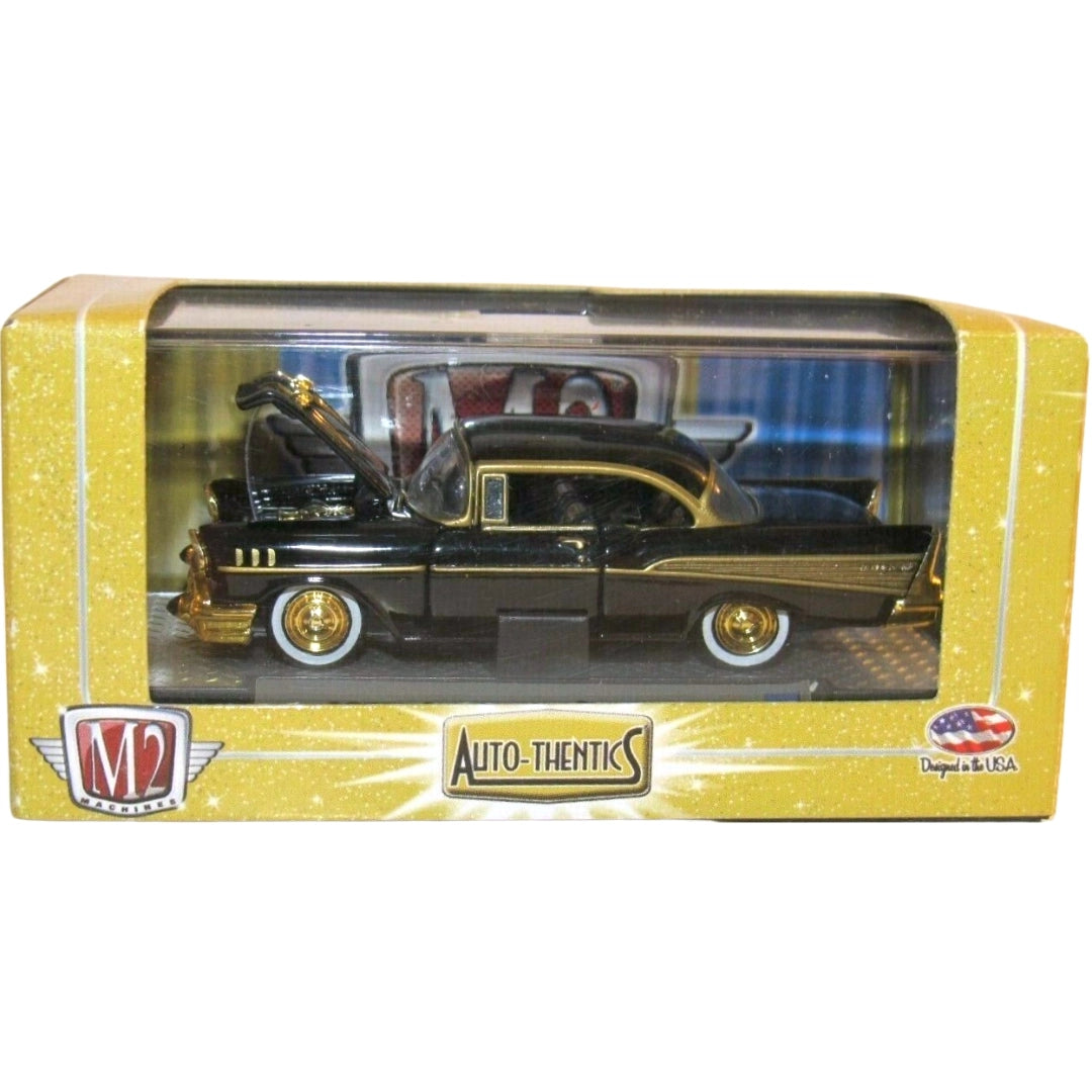 1957 Chevrolet Bel Air - Black with Gold Trim (Auto-Thentics Premium Range - Box Chase)