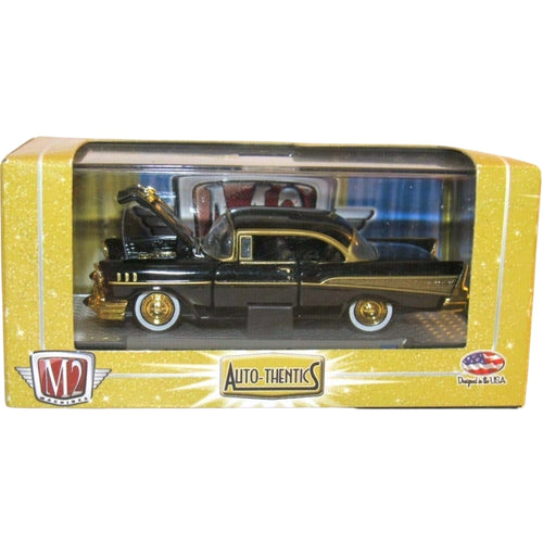 1957 Chevrolet Bel Air - Black with Gold Trim (Auto-Thentics Premium Range - Box Chase)
