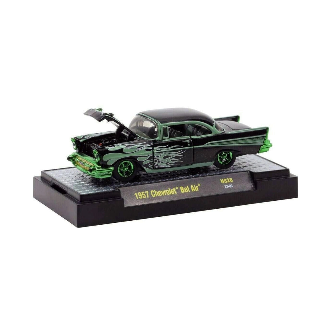 1957 Chevrolet Bel Air - Black with Green Flames (Green Chrome, Chase)