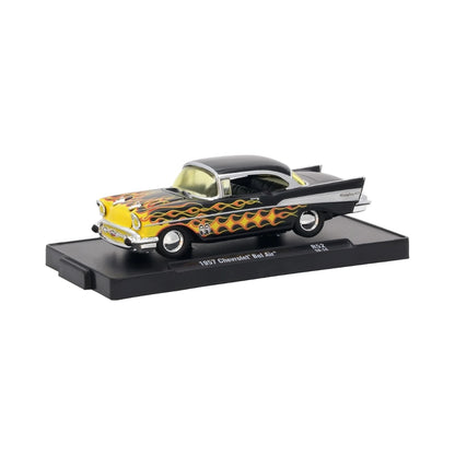 1957 Chevrolet Bel Air - Black with Yellow Flames (Auto-Drivers Release 52)
