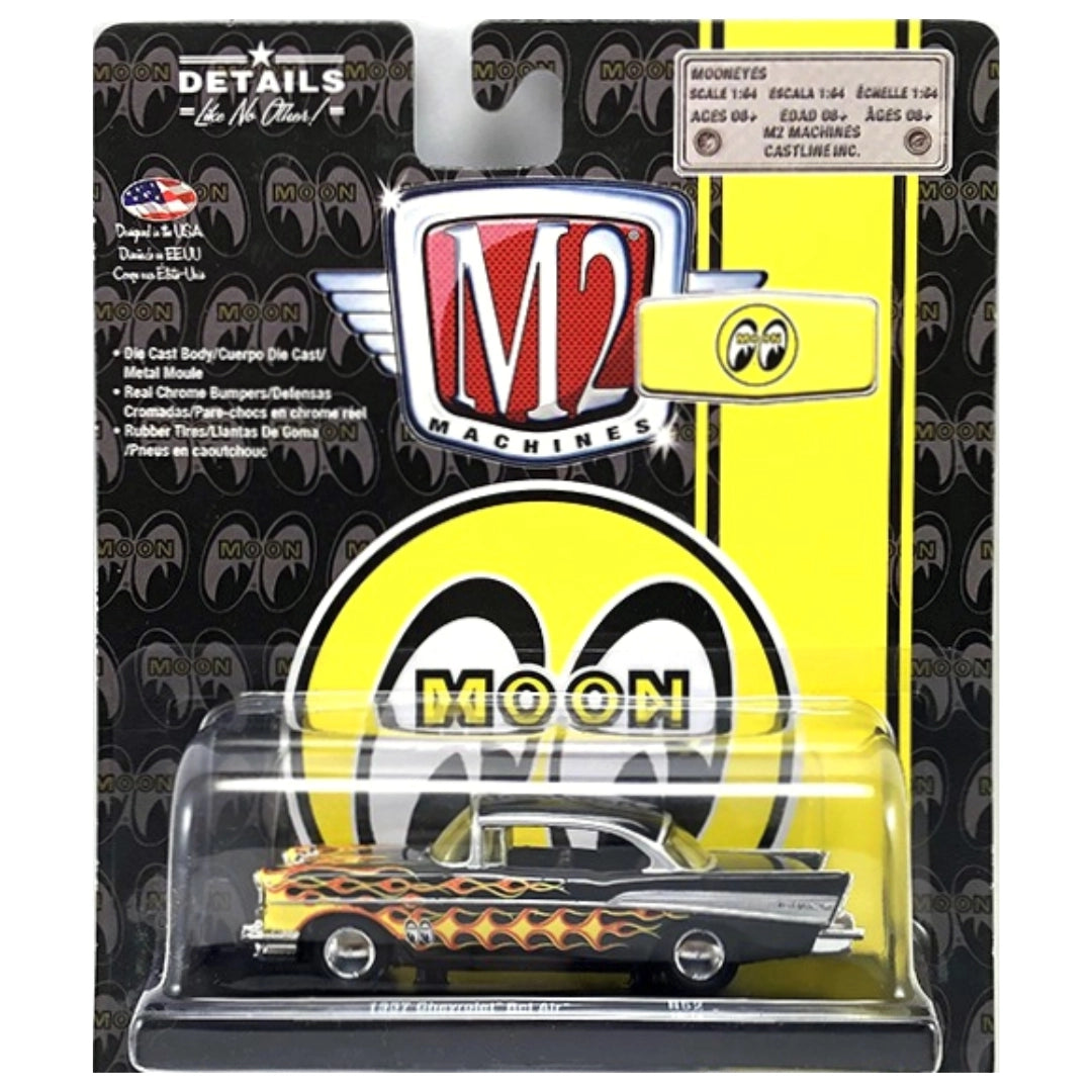 1957 Chevrolet Bel Air - Black with Yellow Flames (Auto-Drivers Release 52)