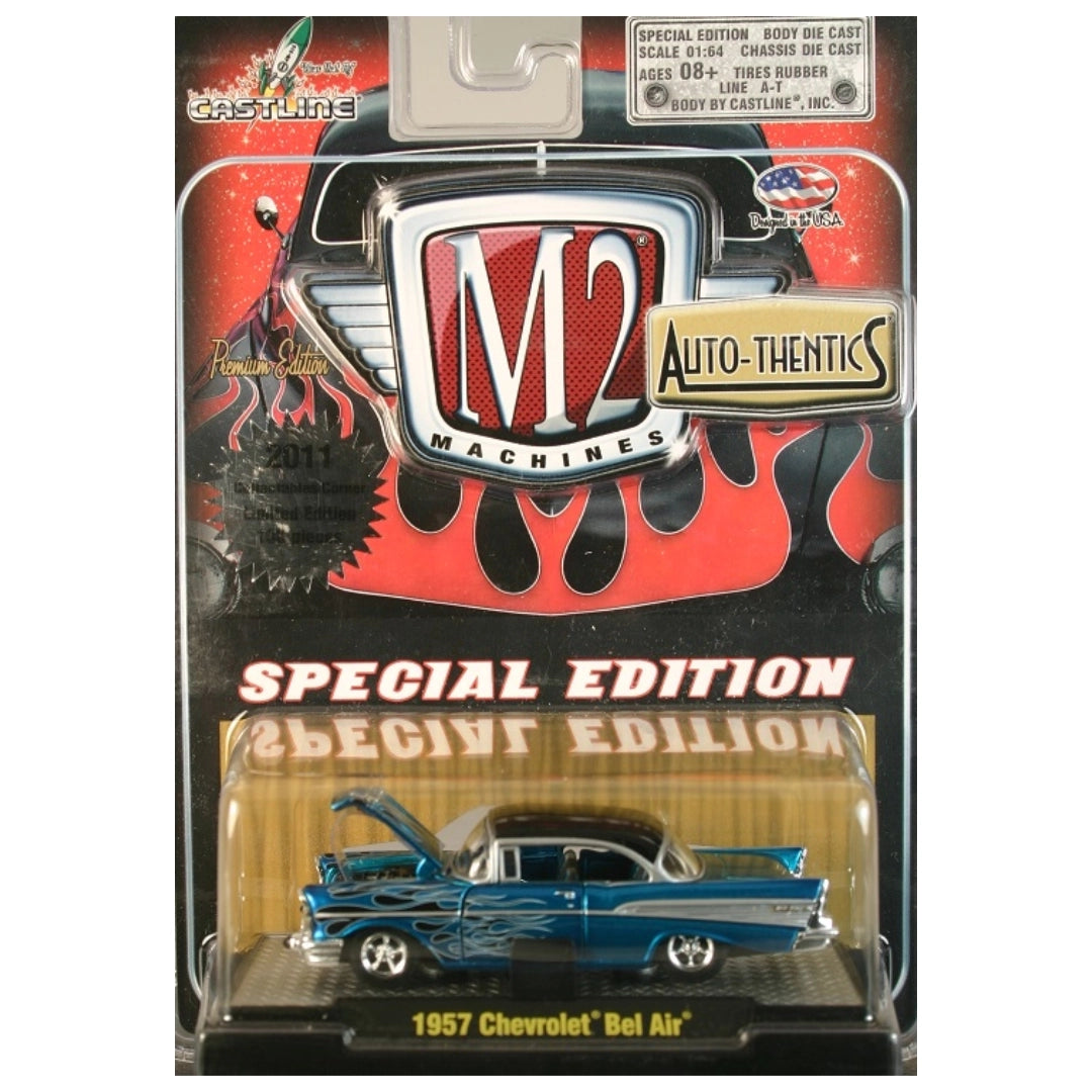 1957 Chevrolet Bel Air - Blue Flame (Auto-Thentics Release S08 Chase - Collectables Corner Exclusive)