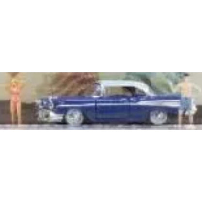 1957 Chevrolet Bel Air - Blue (Walmart Exclusive, Auto-Figs Release 12)