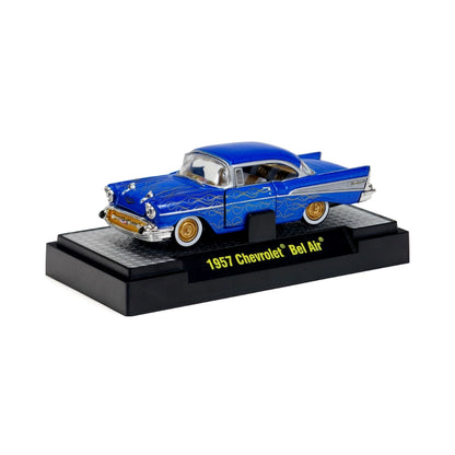 1957 Chevrolet Bel Air - Blue (iHobby 25th Anniversary Super Chase)