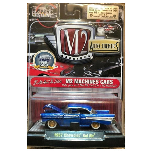 1957 Chevrolet Bel Air - Blue (iHobby 25th Anniversary Super Chase)