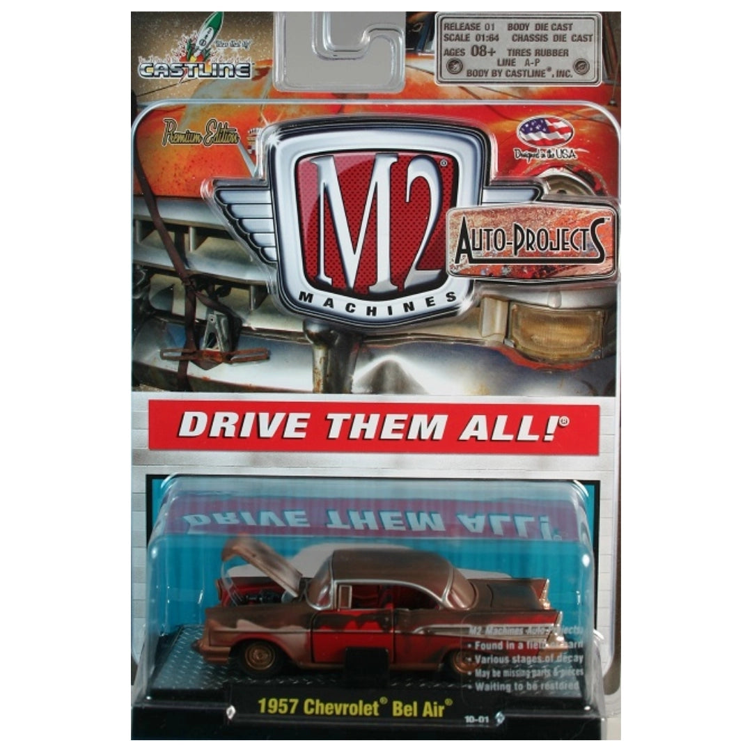 1957 Chevrolet Bel Air - Brown Patina (Auto-Drags - Clamshell Blister)