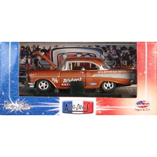 1957 Chevrolet Bel Air - Copper/Brown with White Roof (Auto-Drags Premium Range - Box)
