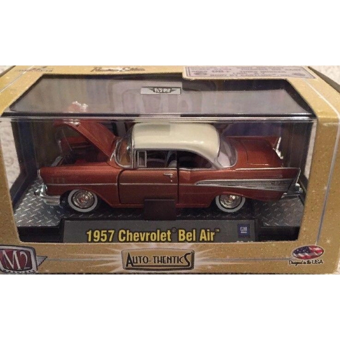 1957 Chevrolet Bel Air - Copper/Brown with White Roof (Auto-Thentics Premium Range - Box)