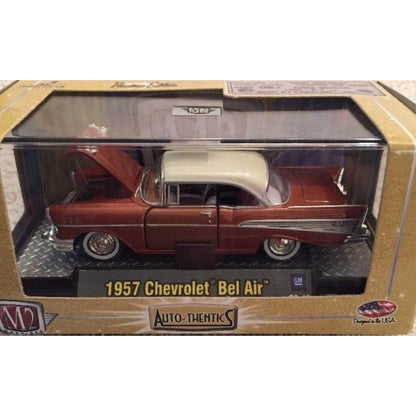 1957 Chevrolet Bel Air - Copper/Brown with White Roof (Auto-Thentics Premium Range - Box)