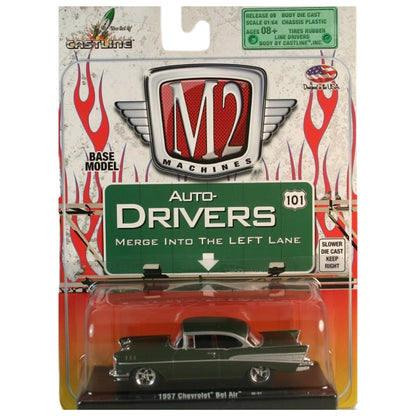 1957 Chevrolet Bel Air - Dark Green (Auto-Drivers Blister Card)