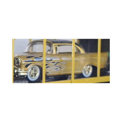 1957 Chevrolet Bel Air - Gold & White Flames (Super Chase, Collectables Corner, Auto-Haulers S02)