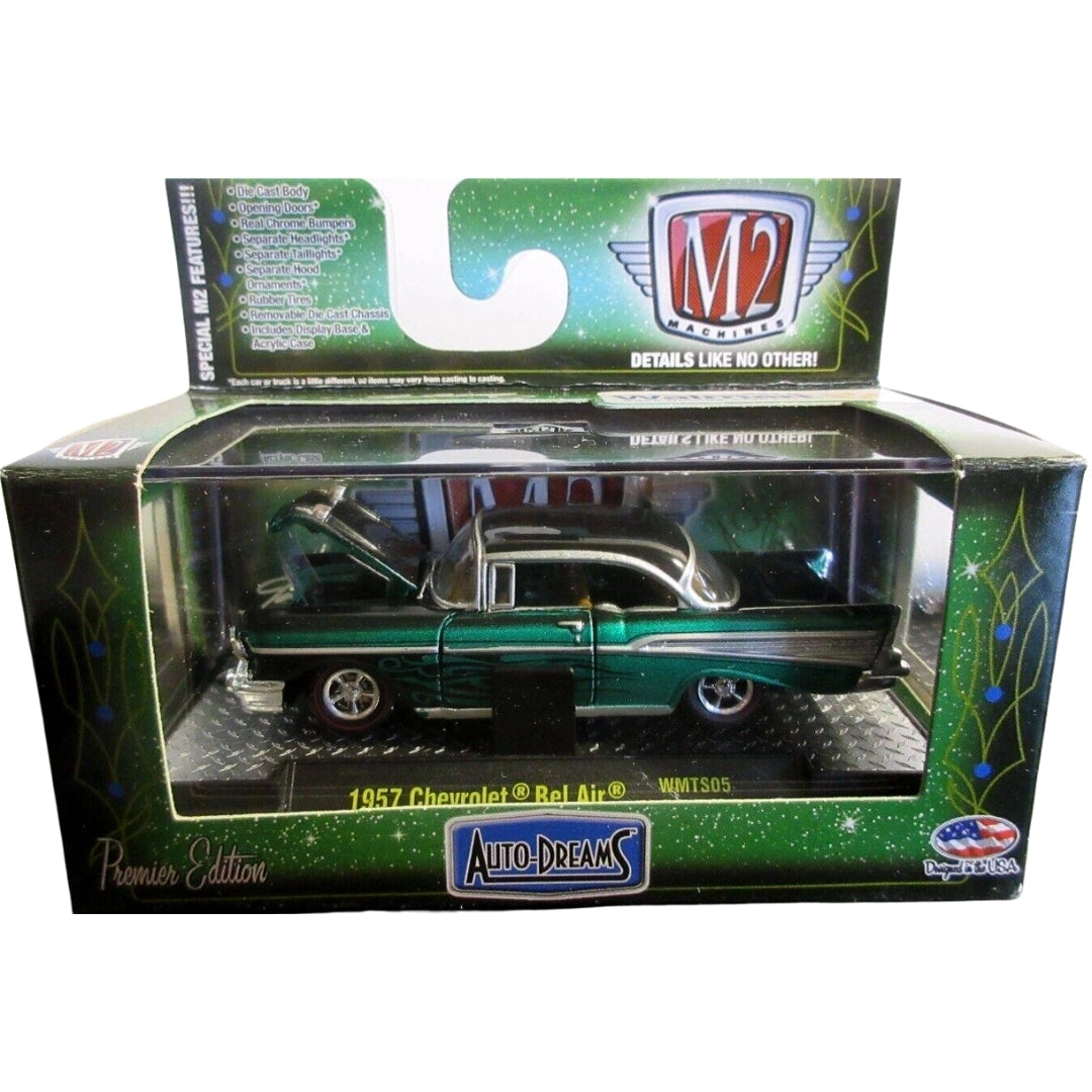 1957 Chevrolet Bel Air - Green & Black (Box Packaging)