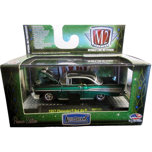 1957 Chevrolet Bel Air - Green & Black (Box Packaging)