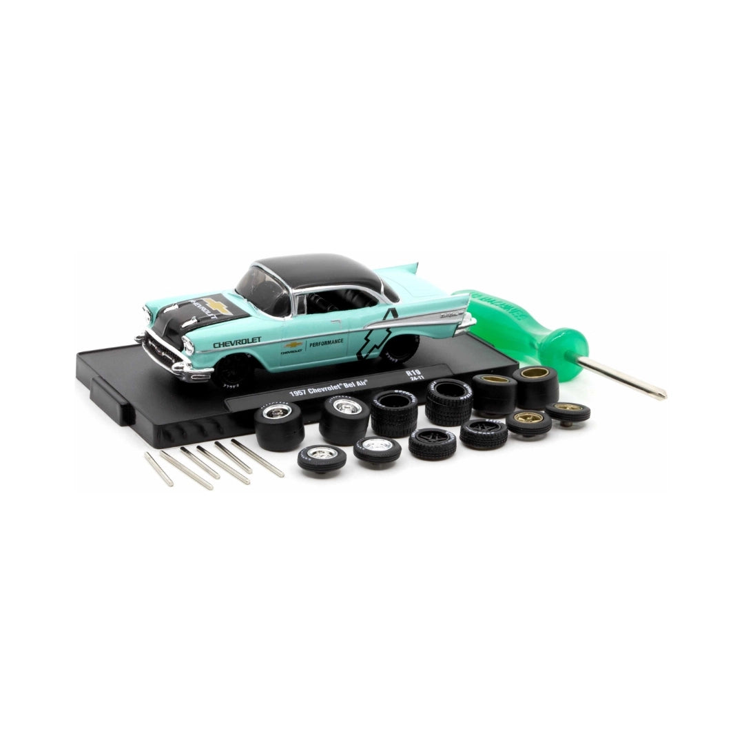 1957 Chevrolet Bel Air - Mint Green & Black (O’Reilly Exclusive, Auto-Wheels Release 19)