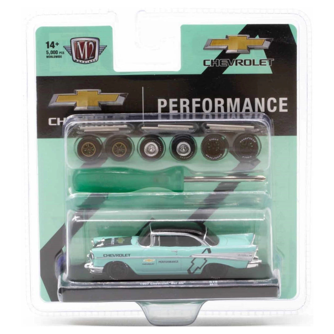 1957 Chevrolet Bel Air - Mint Green & Black (O’Reilly Exclusive, Auto-Wheels Release 19)