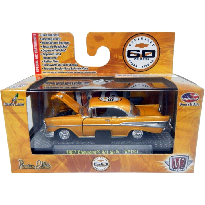 1957 Chevrolet Bel Air - Orange & White (Box Packaging)