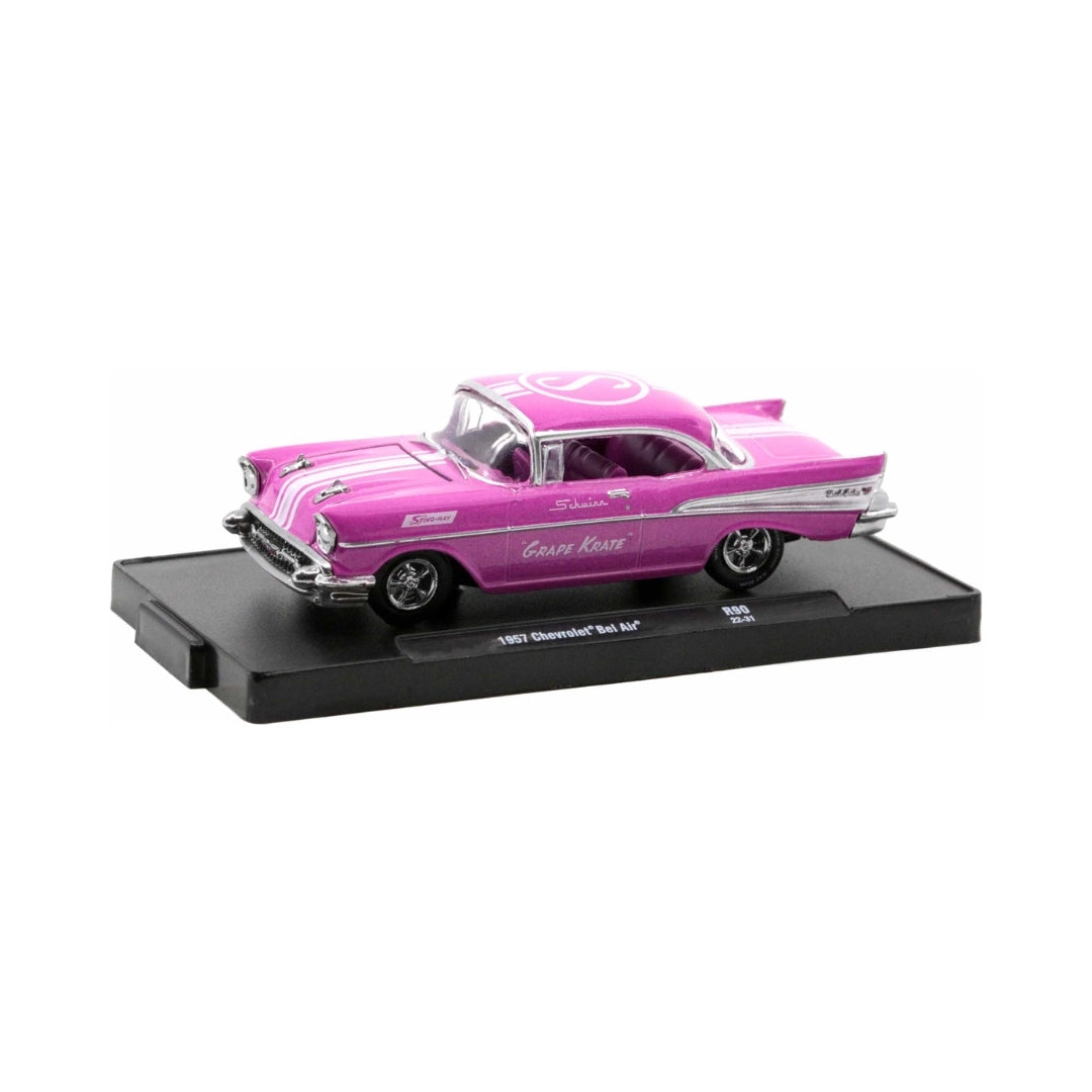 1957 Chevrolet Bel Air - Pink “Schwinn” (Silver Chrome, Deep Pink Interior)