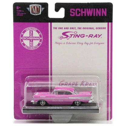 1957 Chevrolet Bel Air - Pink “Schwinn” (Silver Chrome, Deep Pink Interior)