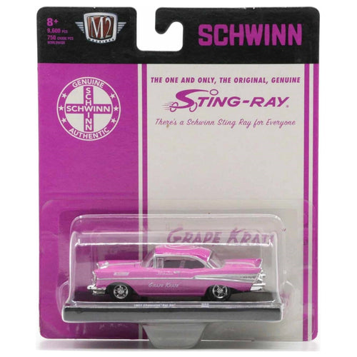 1957 Chevrolet Bel Air - Pink “Schwinn” (Silver Chrome, Deep Pink Interior)