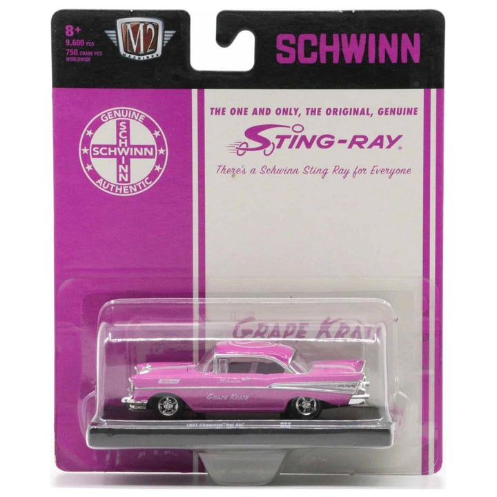 1957 Chevrolet Bel Air - Pink “Schwinn” (Silver Chrome, Deep Pink Interior)