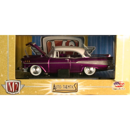 1957 Chevrolet Bel Air - Purple with White Roof (Auto-Thentics Premium Range - Box)