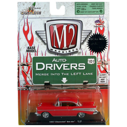 1957 Chevrolet Bel Air - Red/White (Auto-Drivers Blister Card)