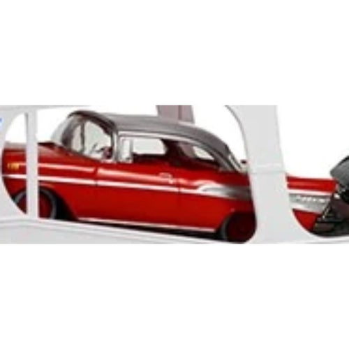 1957 Chevrolet Bel Air - Red & White (Walmart Exclusive, Auto-Haulers S05)