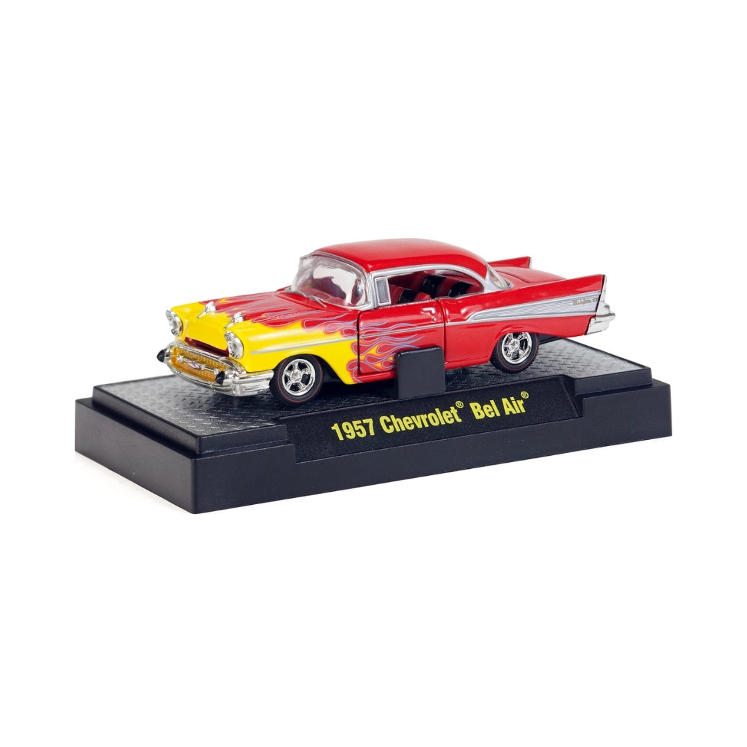1957 Chevrolet Bel Air - Red & Yellow Flames (Auto-Thentics Release S04)