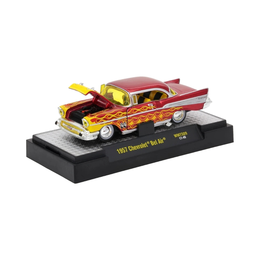 1957 Chevrolet Bel Air - Red & Yellow Flames (Mooneyes Walmart Exclusive)