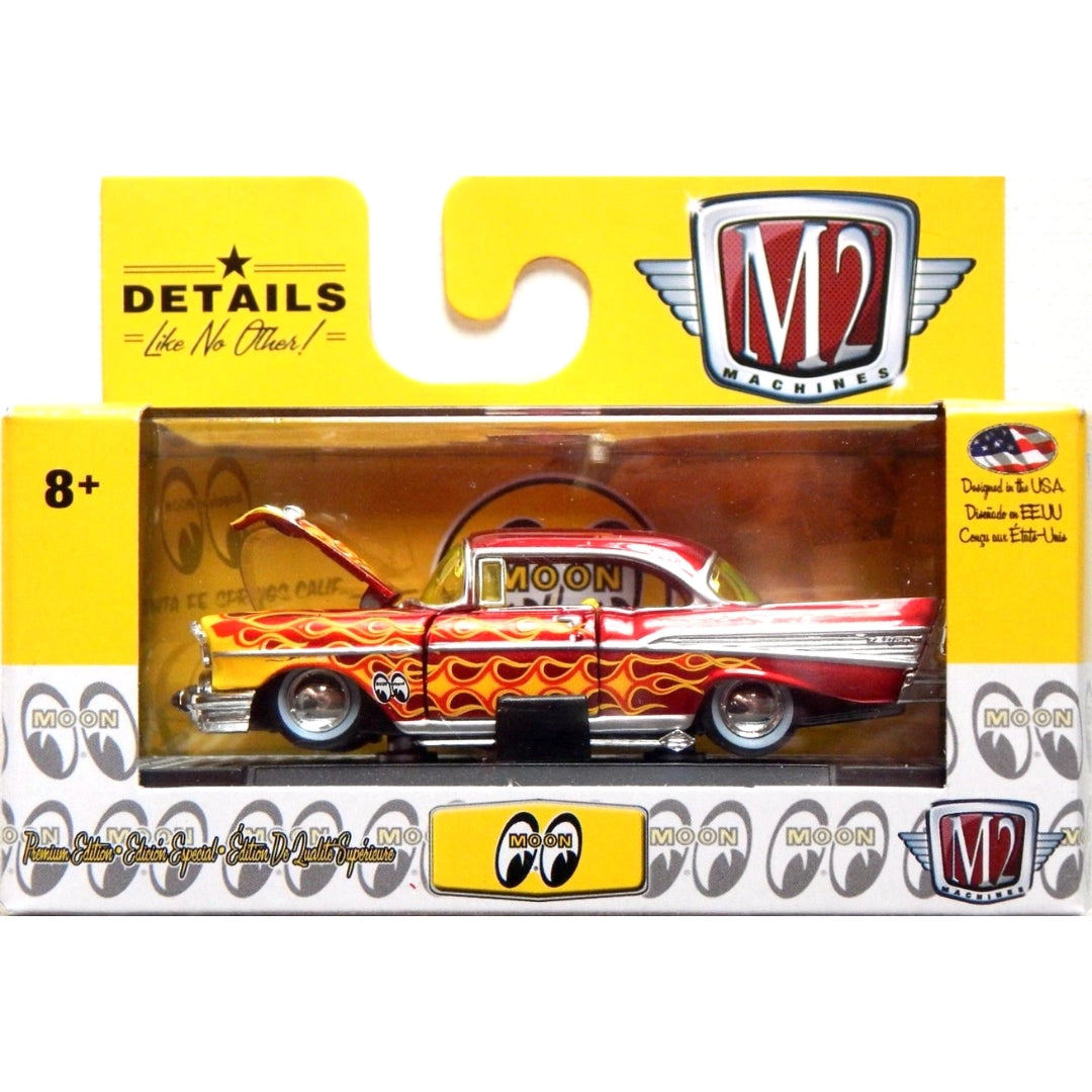 1957 Chevrolet Bel Air - Red & Yellow Flames (Mooneyes Walmart Exclusive)