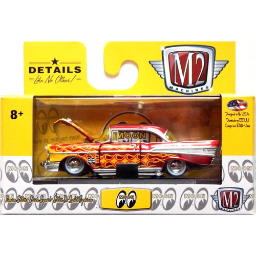 1957 Chevrolet Bel Air - Red & Yellow Flames (Mooneyes Walmart Exclusive)
