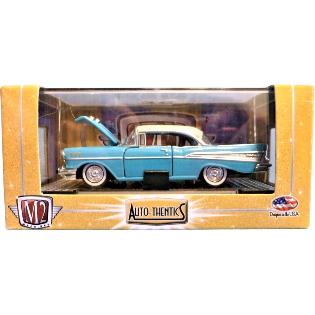 1957 Chevrolet Bel Air - Turquoise with White Roof (Auto-Thentics Premium Range - Box)