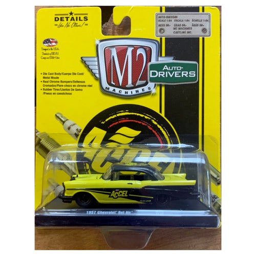 1957 Chevrolet Bel Air - Yellow & Black “Accel Ignition” (Auto-Drivers Release 55)