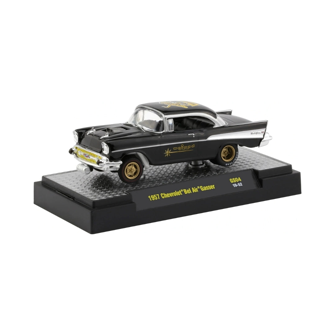 1957 Chevrolet Bel Air Gasser - Black & Gold (Goodyear / Weiand)