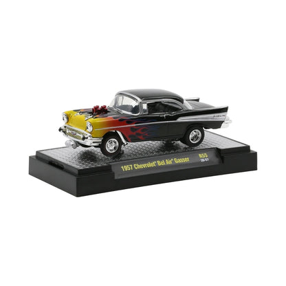 1957 Chevrolet Bel Air Gasser - Black & Yellow Flames