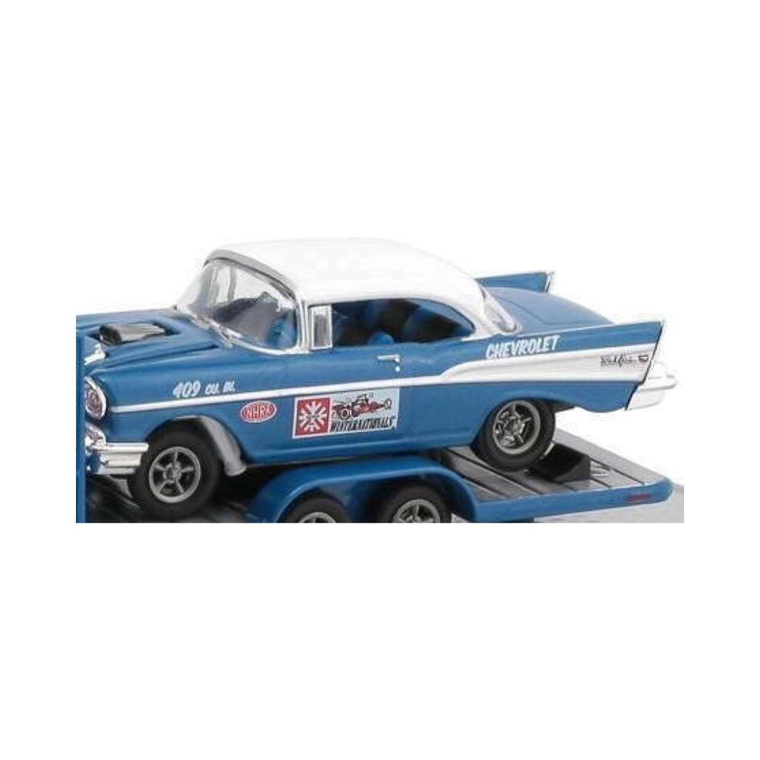 1957 Chevrolet Bel Air Gasser - Blue & White (Auto-Haulers Release 40)