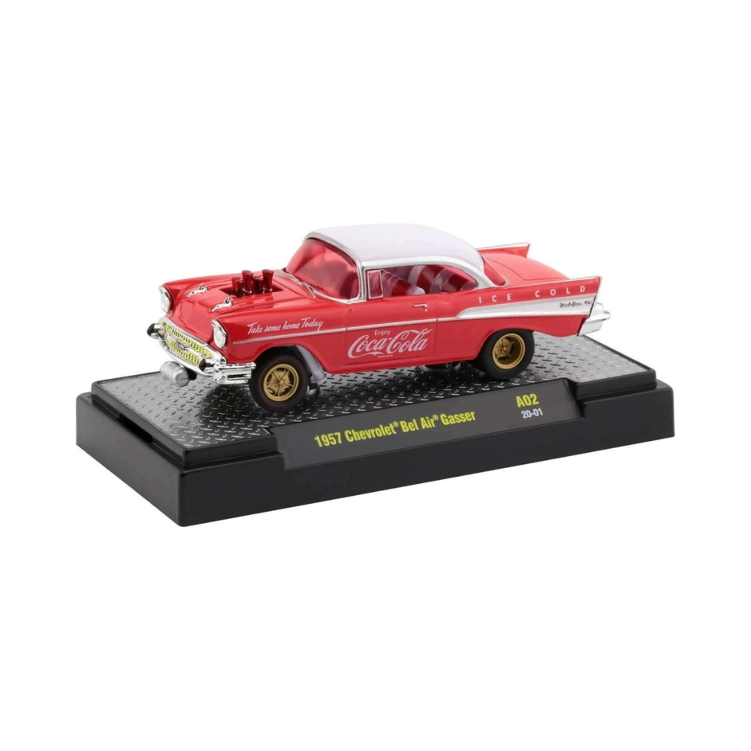 1957 Chevrolet Bel Air Gasser - Red & White “Coca-Cola” (Coke Series Release A02)
