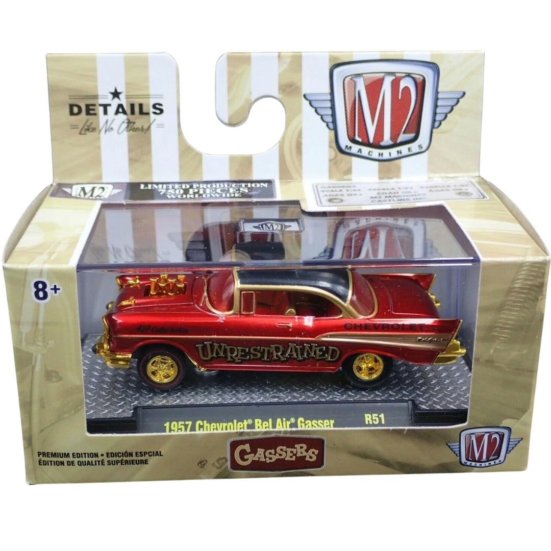 1957 Chevrolet Bel Air Gasser - Red & Yellow “Unrestrained” (Chase)